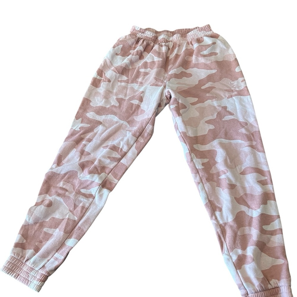 #5 VS Pink Camo Elastic Jogger Sweatpants Size Medium